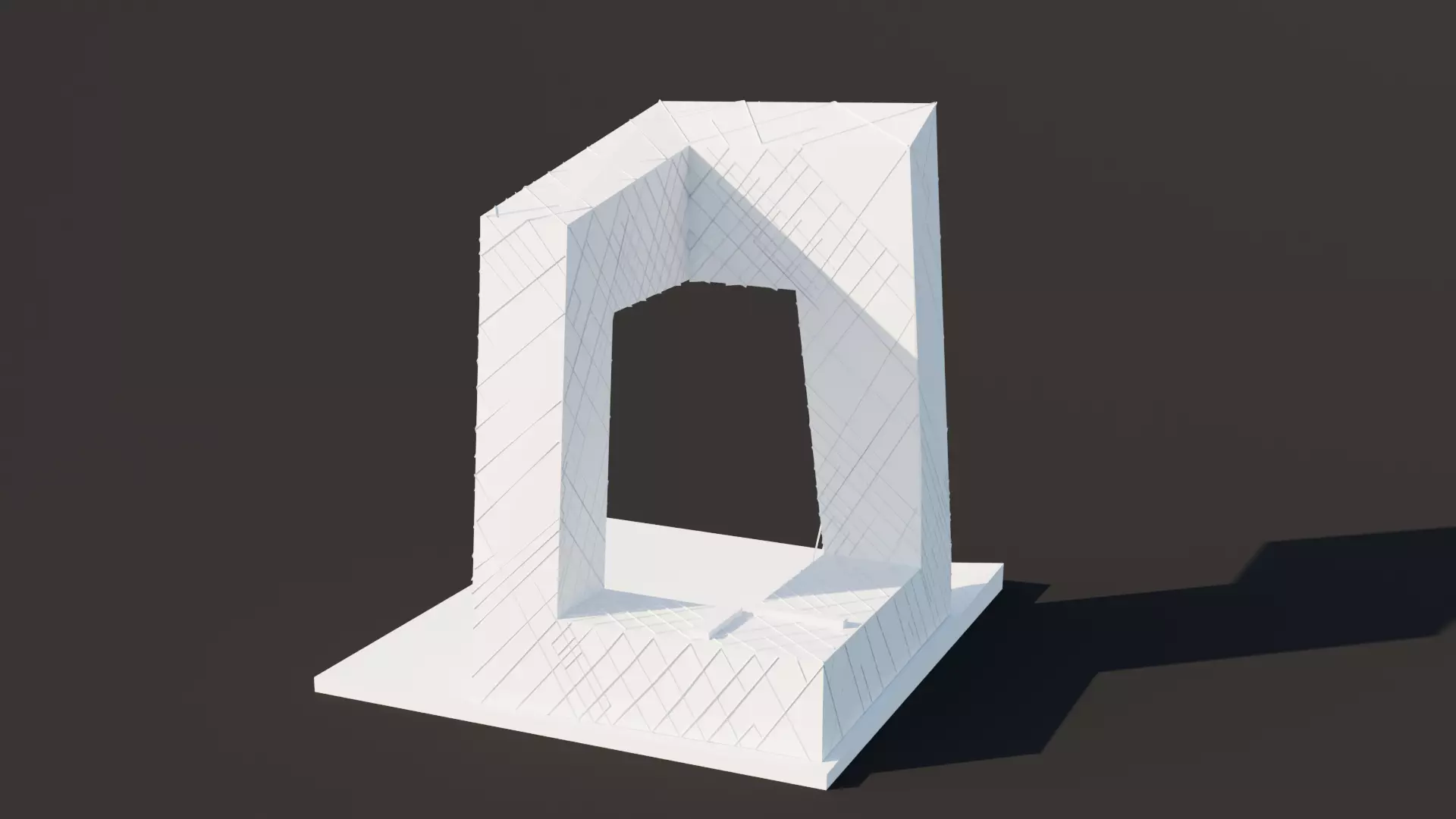 CCTV Headquarters Beijing Low-poly 3D model_0