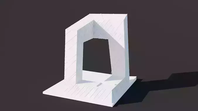 CCTV Headquarters Beijing Low-poly 3D model