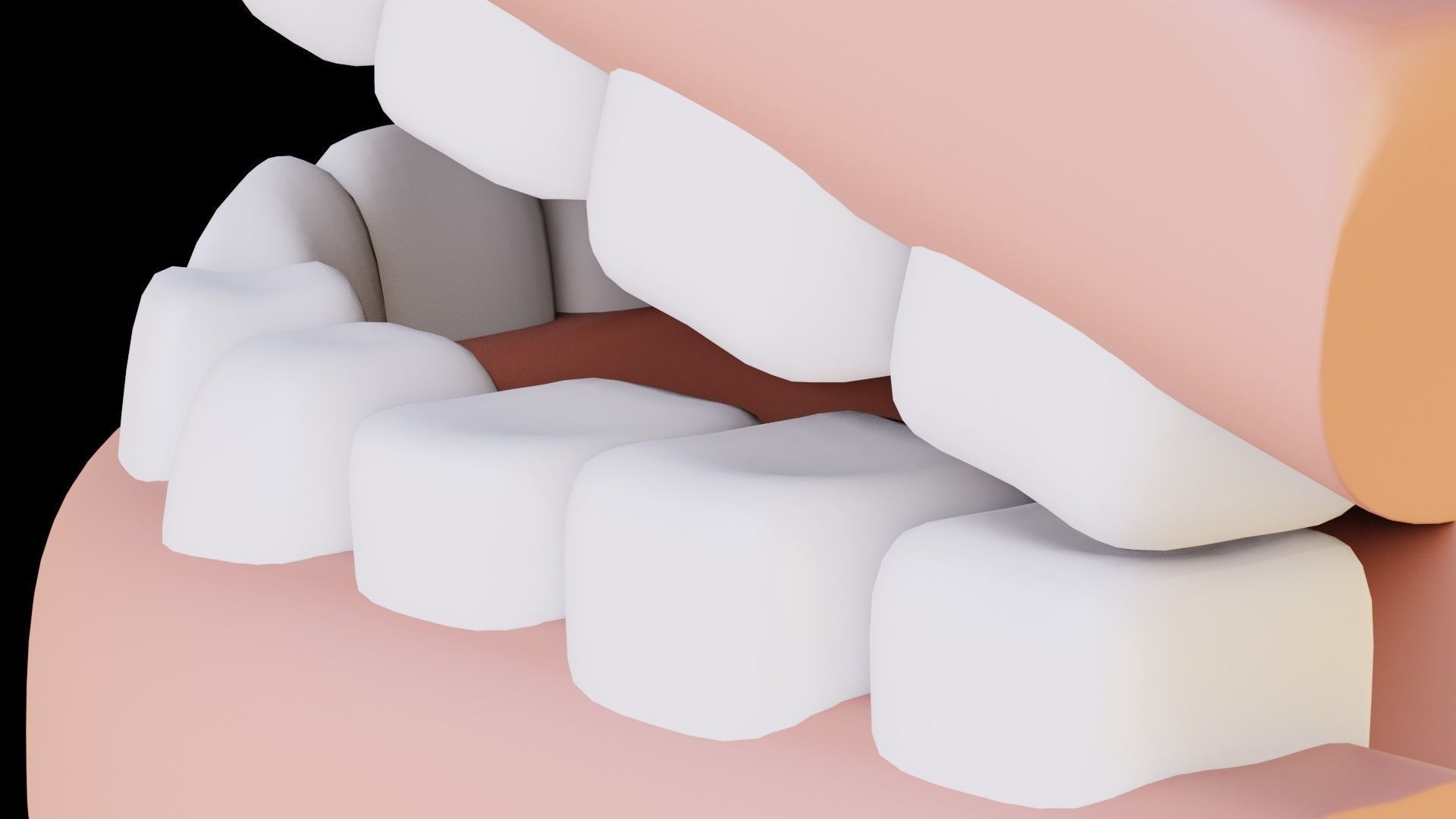 Cartoon Teeth 3D Model Free 3D model_4