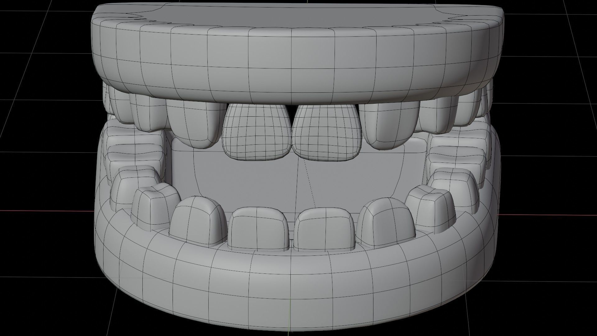 Cartoon Teeth 3D Model Free 3D model_6