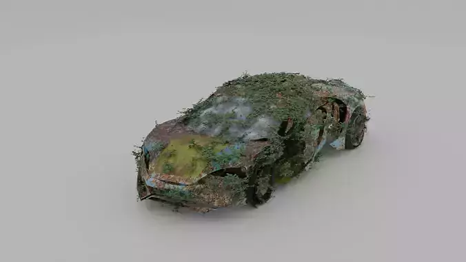 Damaged Rusty Car