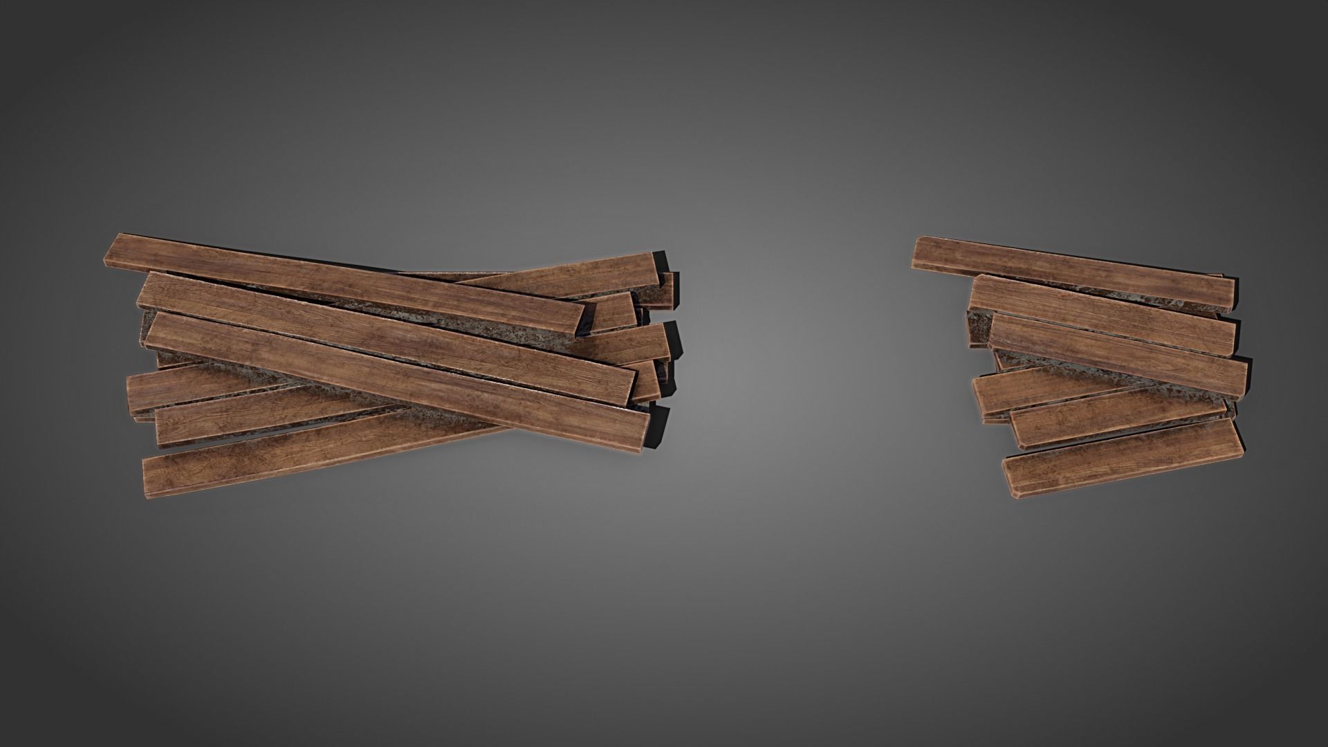Medieval carpenter props Low-poly 3D model_3