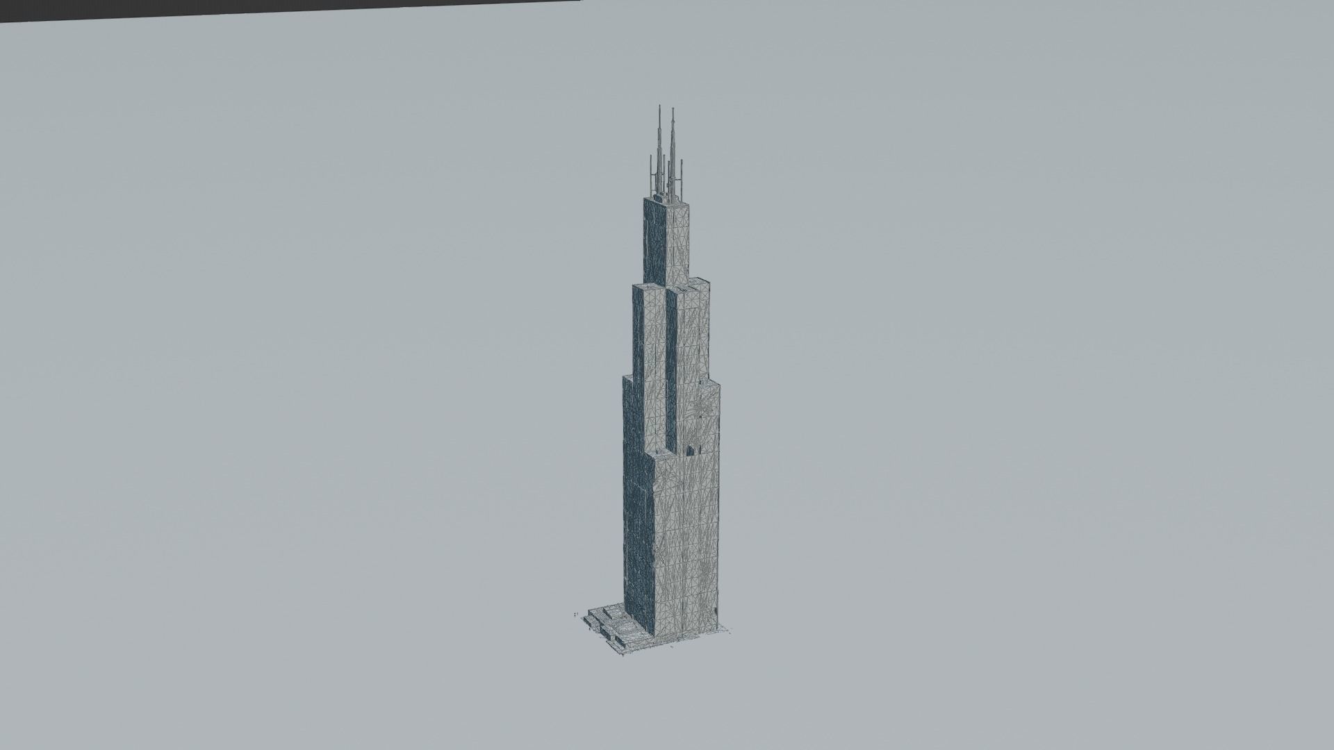 3D model Willis Tower Chicago VR / AR / low-poly | CGTrader