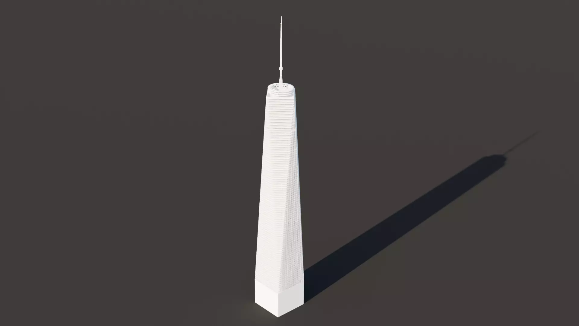 One World Trade Center New York Low-poly 3D model