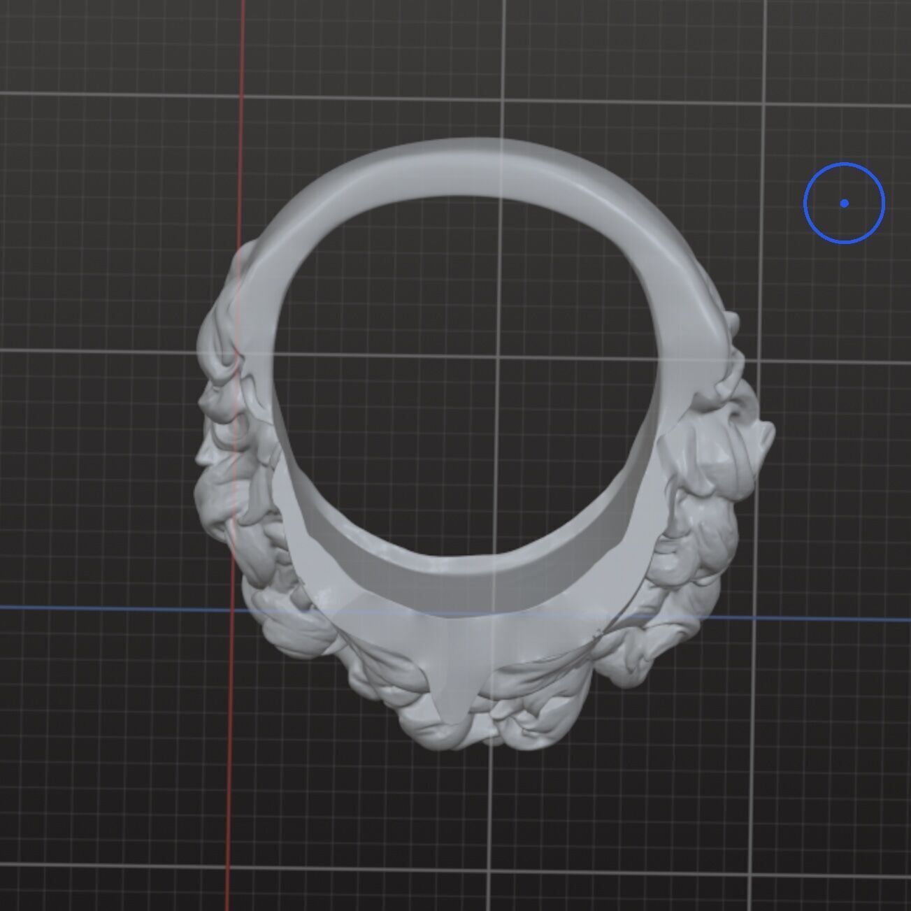 David 3D Sculpture Ring 3D print model_1