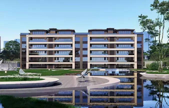 Su model of modern style Multistory Residence