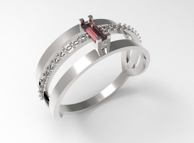 Ring Red dot STL  3D print model