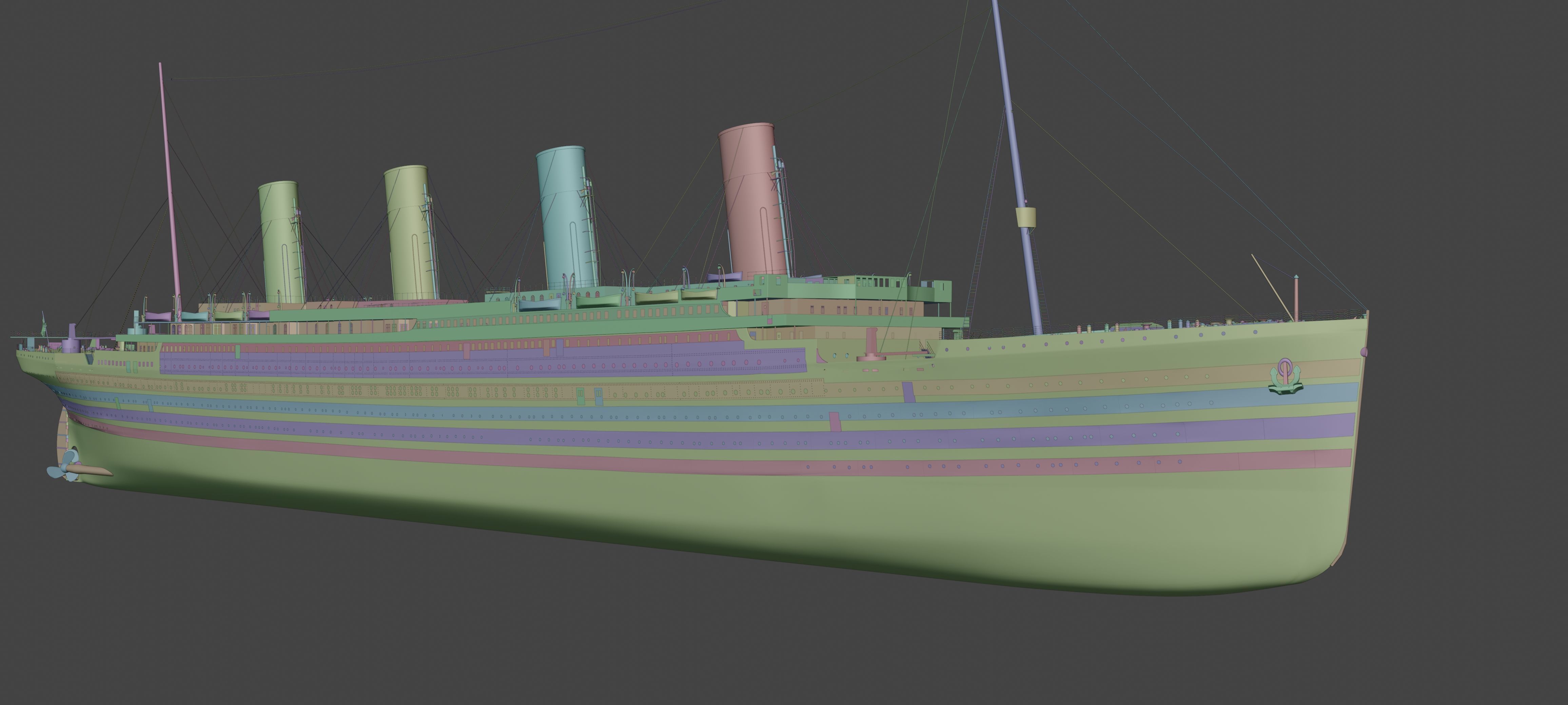 RMS TITANIC SHIP 3D model_3