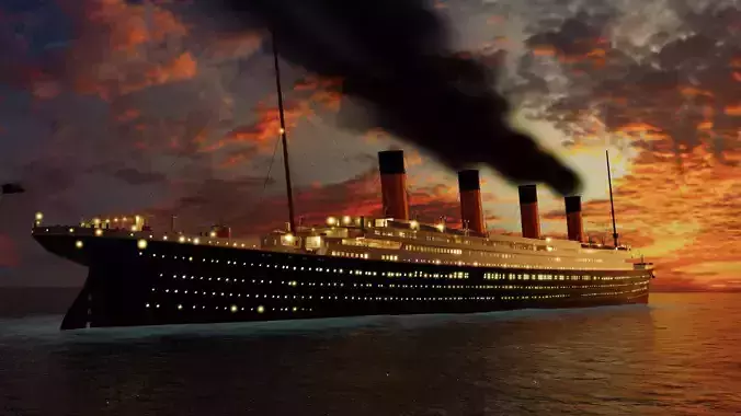 RMS TITANIC SHIP 3D model