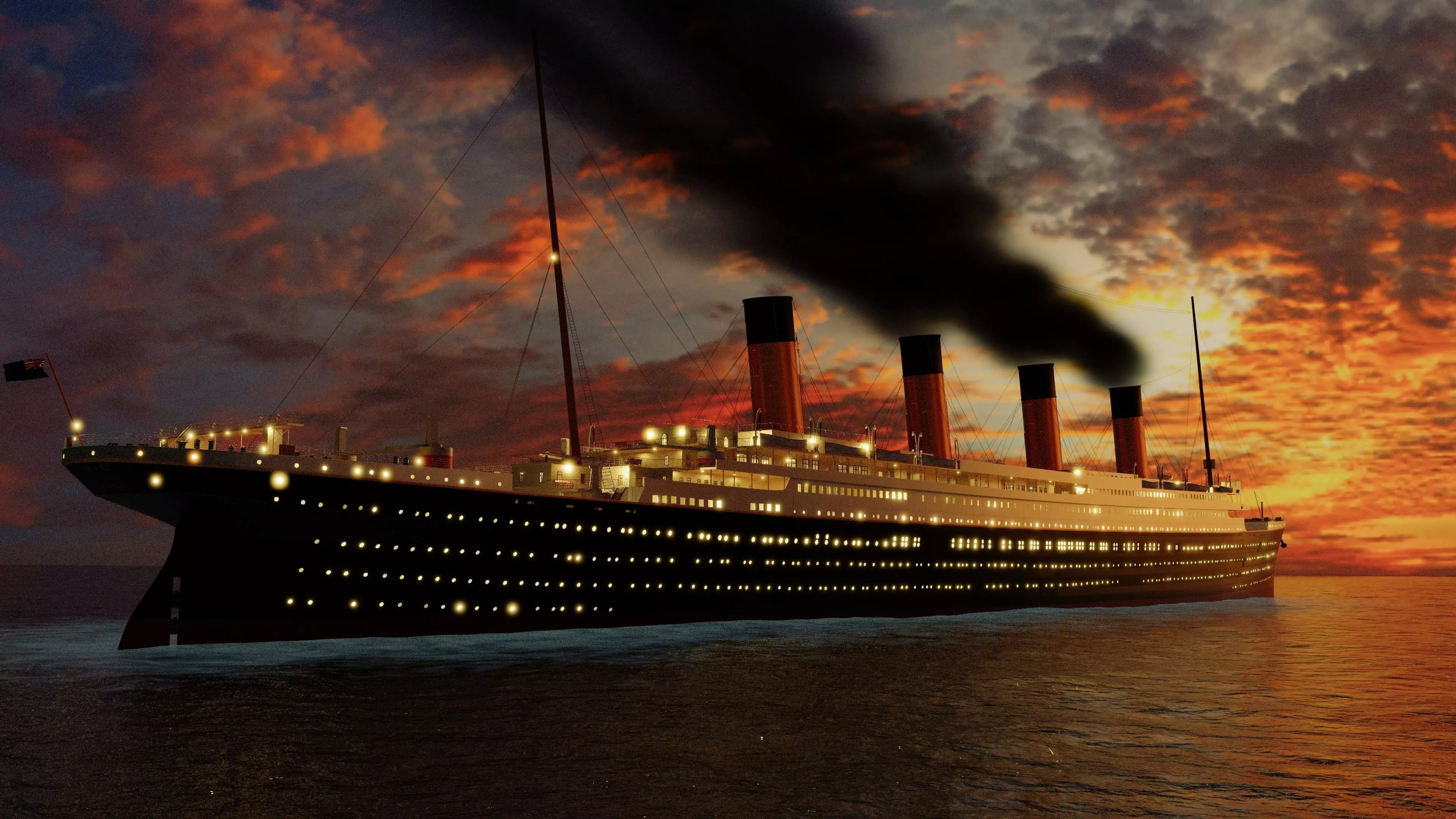 RMS TITANIC SHIP 3D model_0
