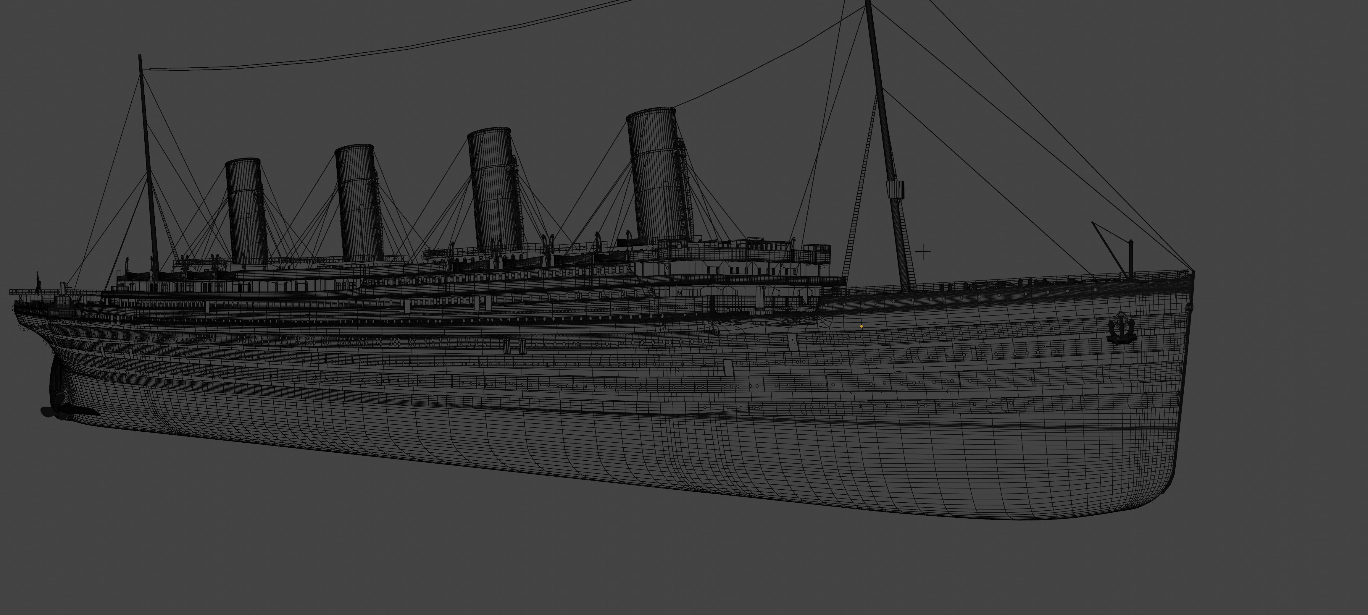RMS TITANIC SHIP 3D model_4