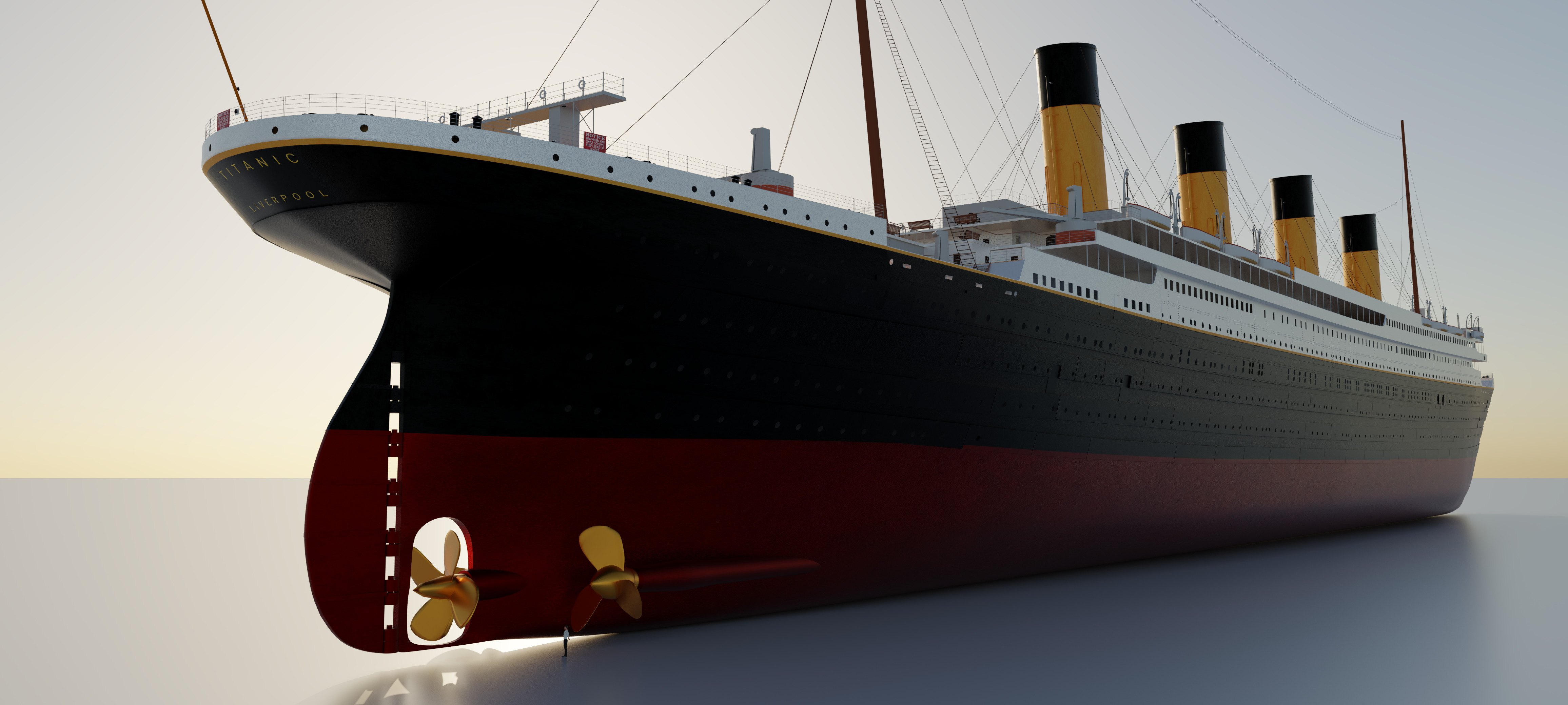 RMS TITANIC SHIP 3D model_1
