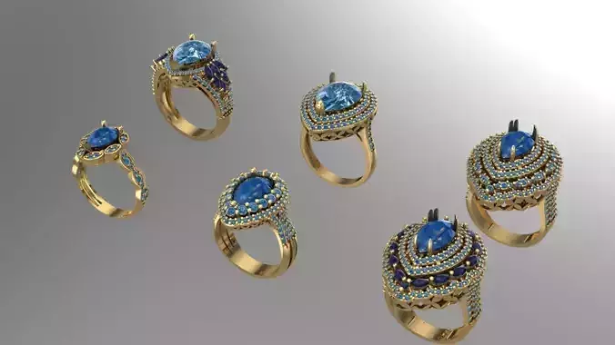 6 pear wedding rinig