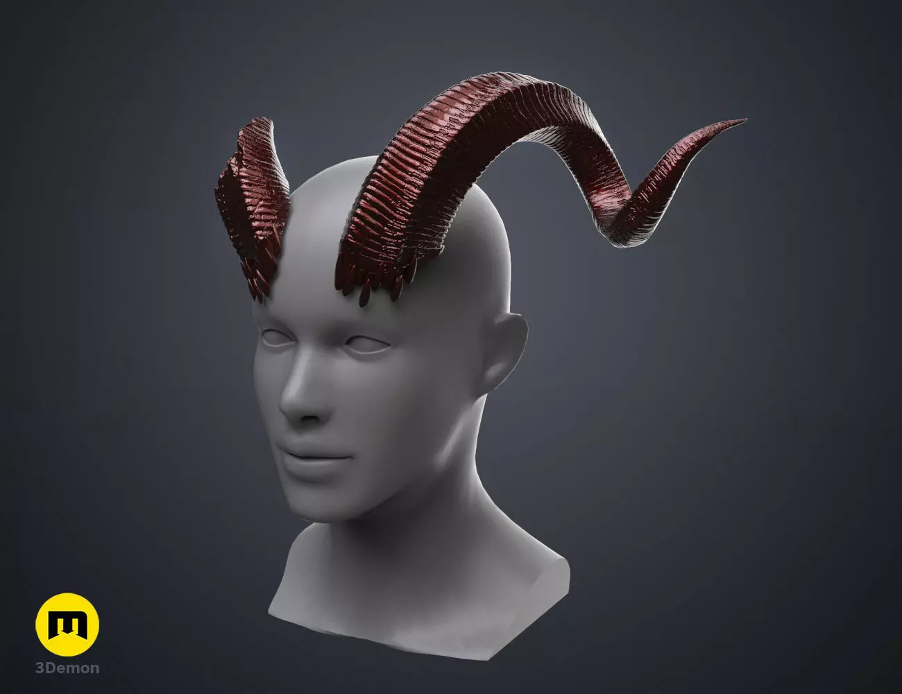 Karlach Cosplay Horns Baldurs Gate 3D print model_0