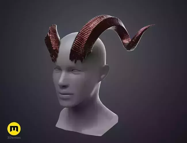 Karlach Cosplay Horns Baldurs Gate 3D print model Karlach Cosplay Horns Baldurs Gate 3D print model