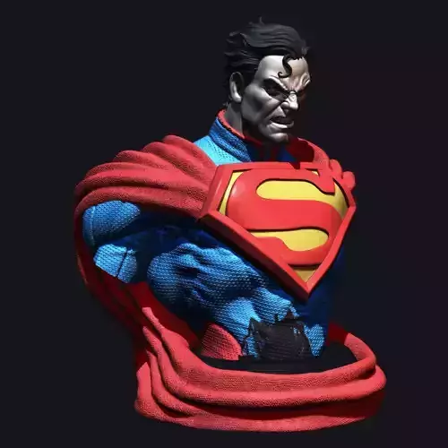 Coupon Free Bust Superman kills Joker fanarts stl 3d print
