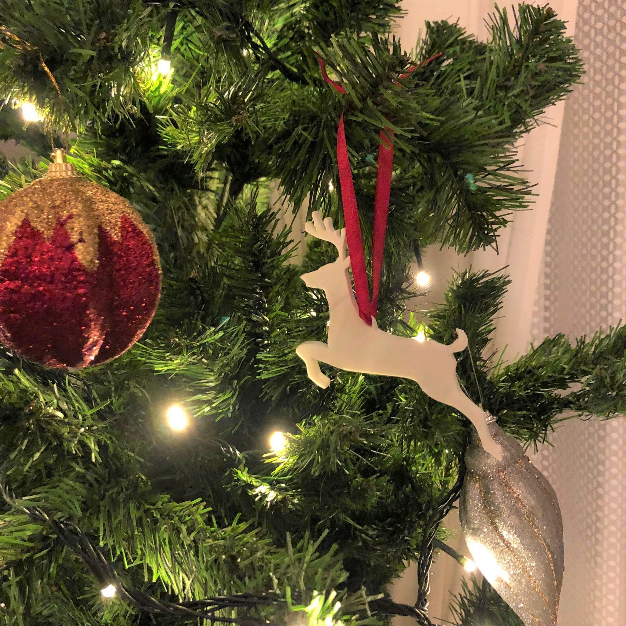 Christmas Ornament - reineer 3D print model_1