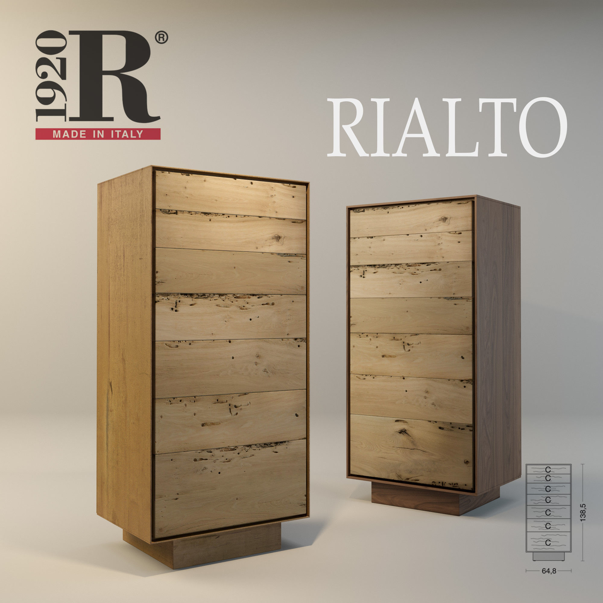 Sideboards Rialto RIVA 1920 3D model_0