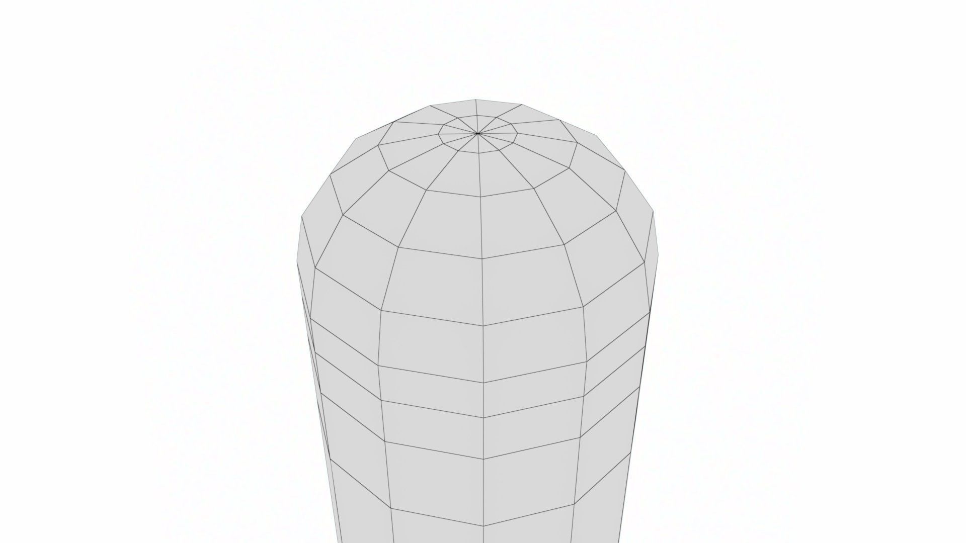 Road Traffic Bollard Low-poly 3D model_12