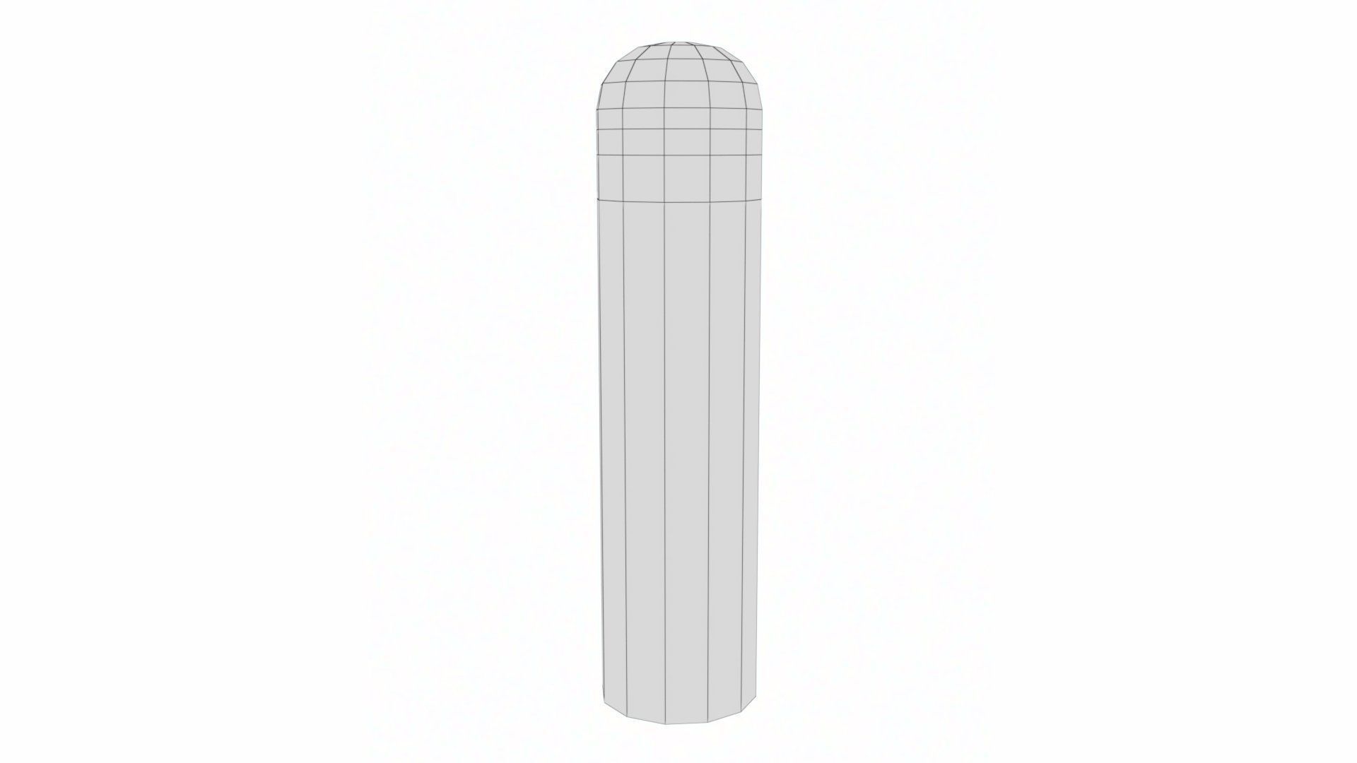 Road Traffic Bollard Low-poly 3D model_11