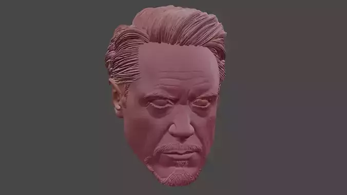 Tony Stark Iron man head sculpt for custom figures 3D print model