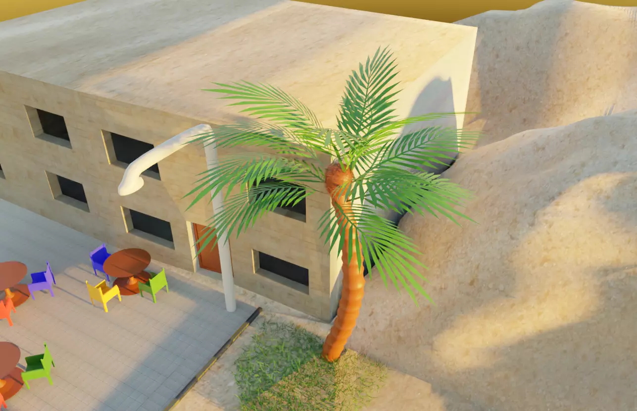 simple palm Free low-poly 3D model
