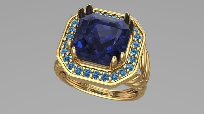 8geram 2-ply engagment rings Free 3D print model