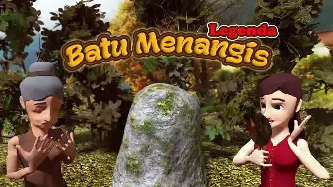 Blender-Physics legenda batu menangis Free 3D model