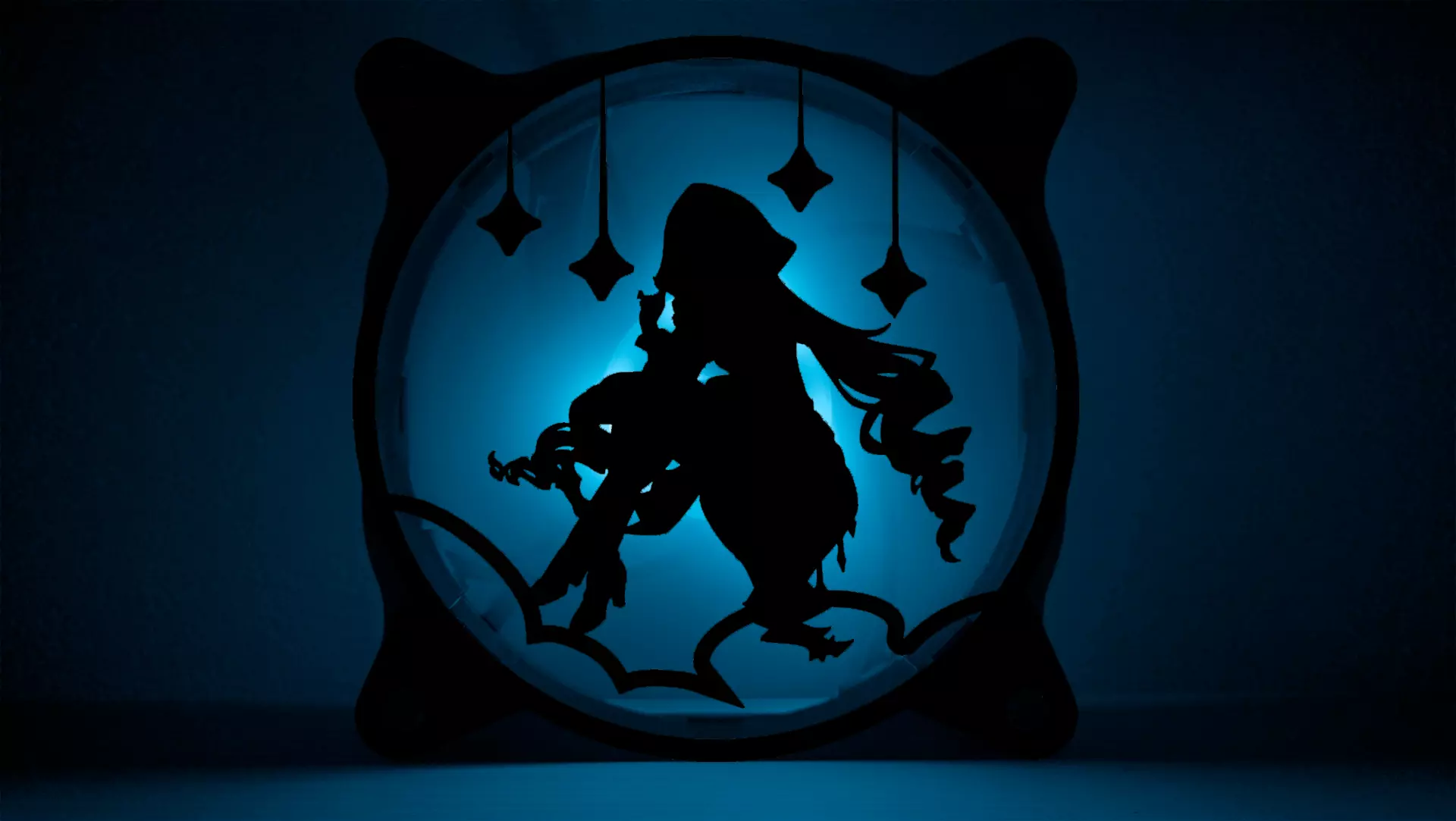 Genshin Impact Layla PC fan cover 3D print model