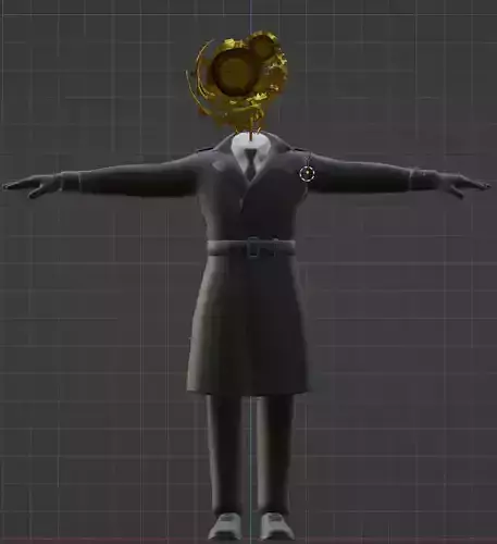 Clock Man 3D Model