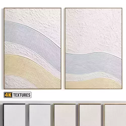 Plaster Two Photo Frame 450