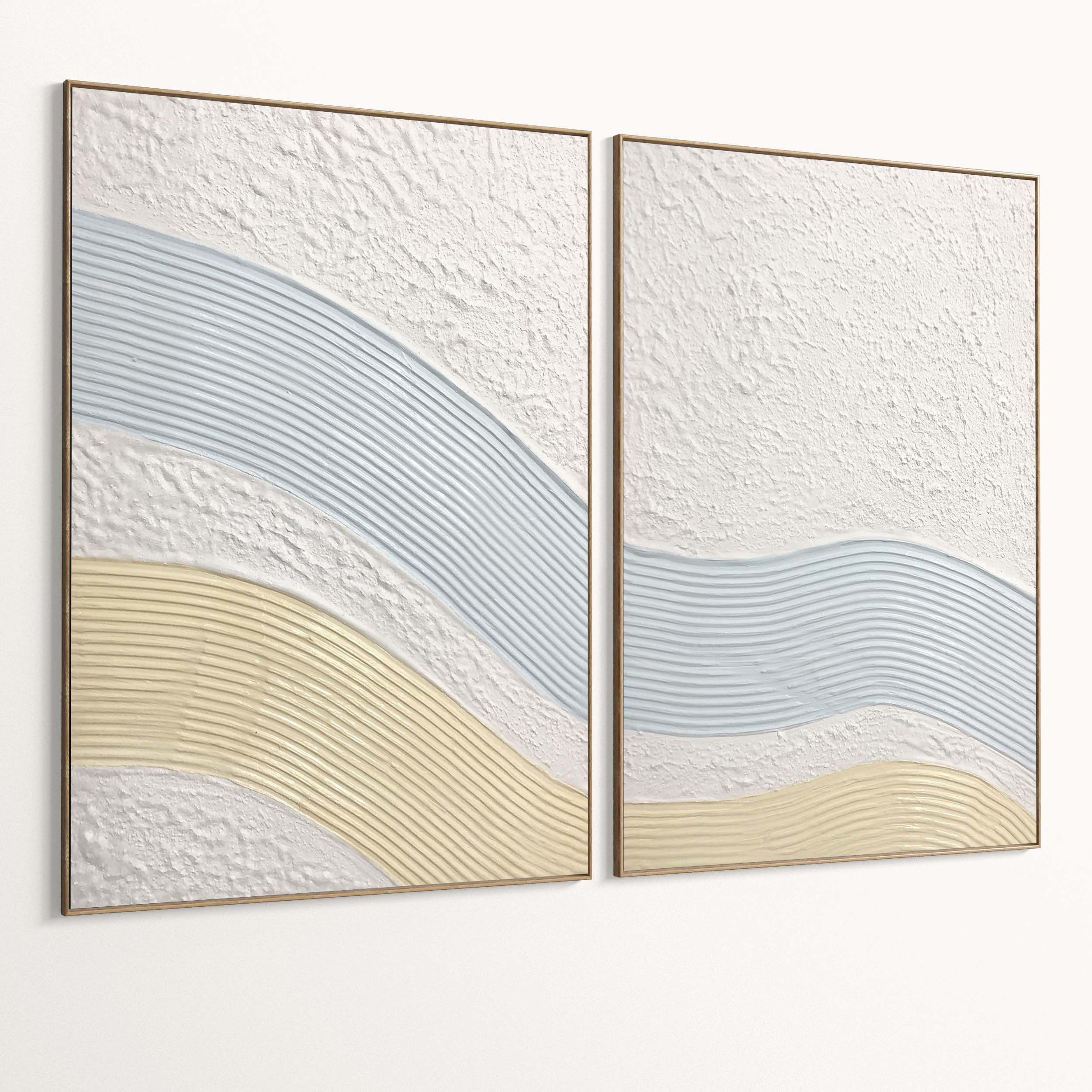 Plaster Two Photo Frame 450 Low-poly 3D model_1