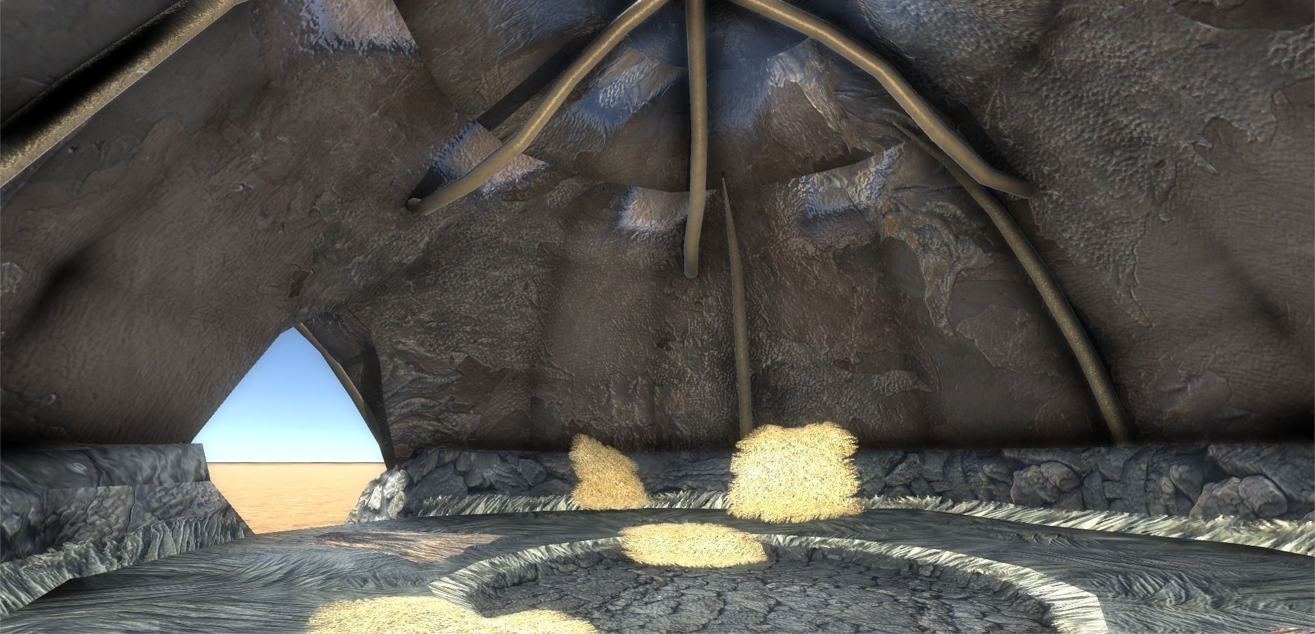 Boneskin Hut 2 Low-poly 3D model_1