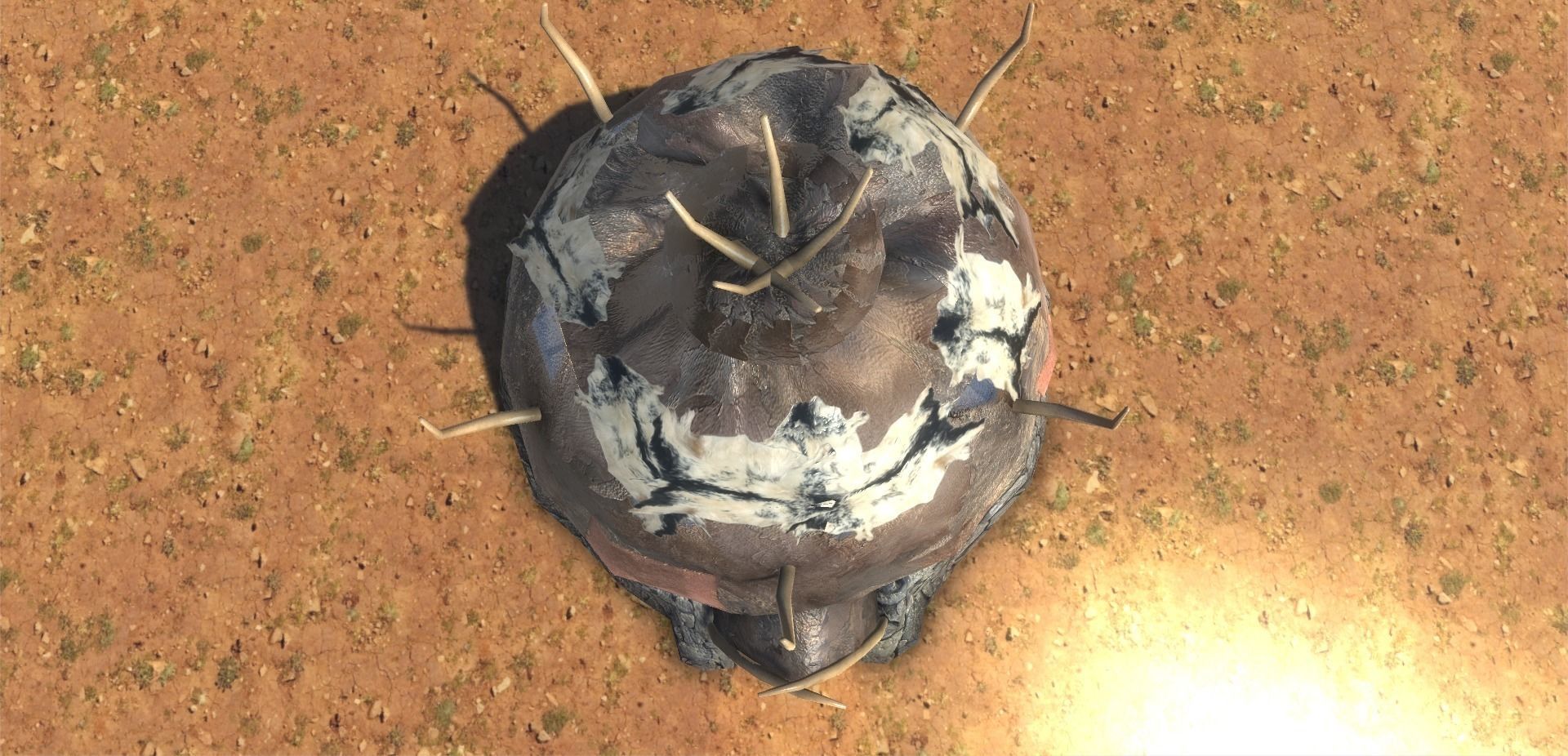 Boneskin Hut 2 Low-poly 3D model_2