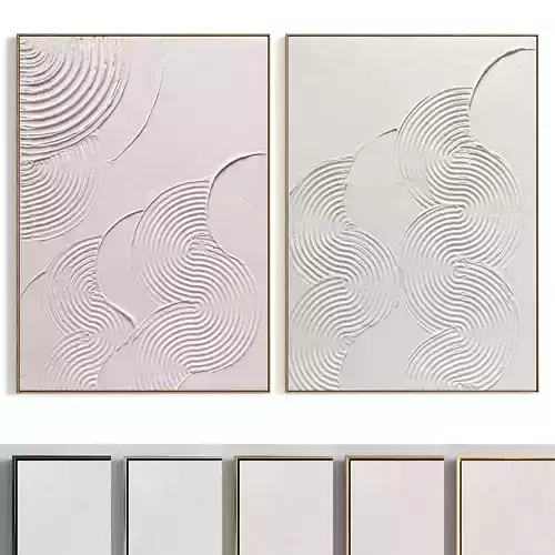 Plaster Two Photo Frame 451