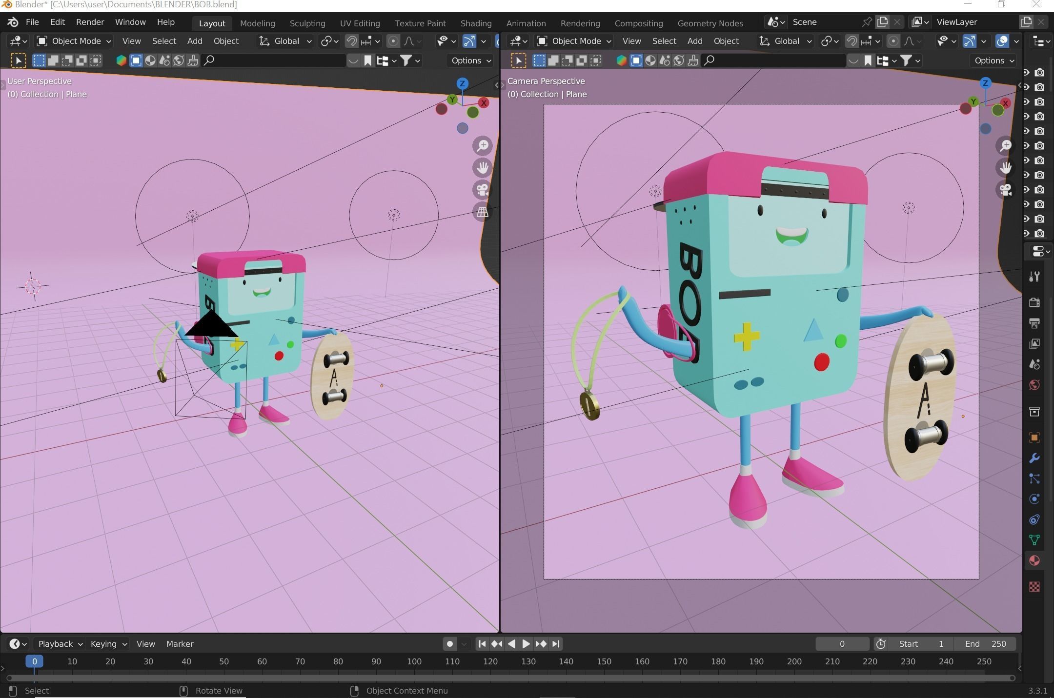 BOB BOY Low-poly 3D model_5