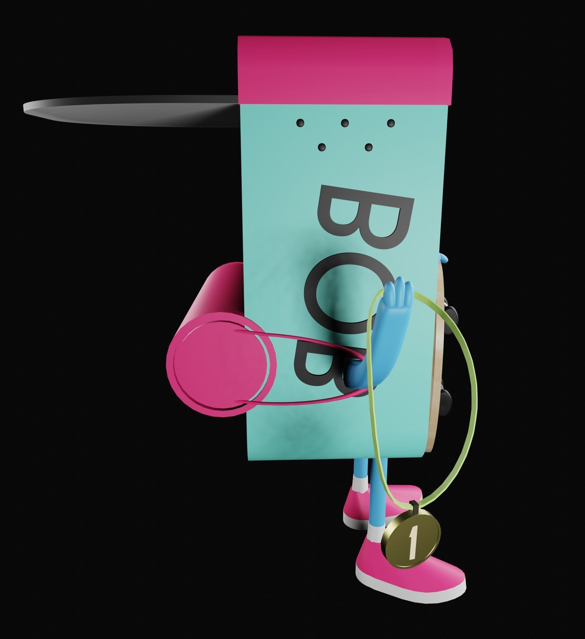 BOB BOY Low-poly 3D model_11