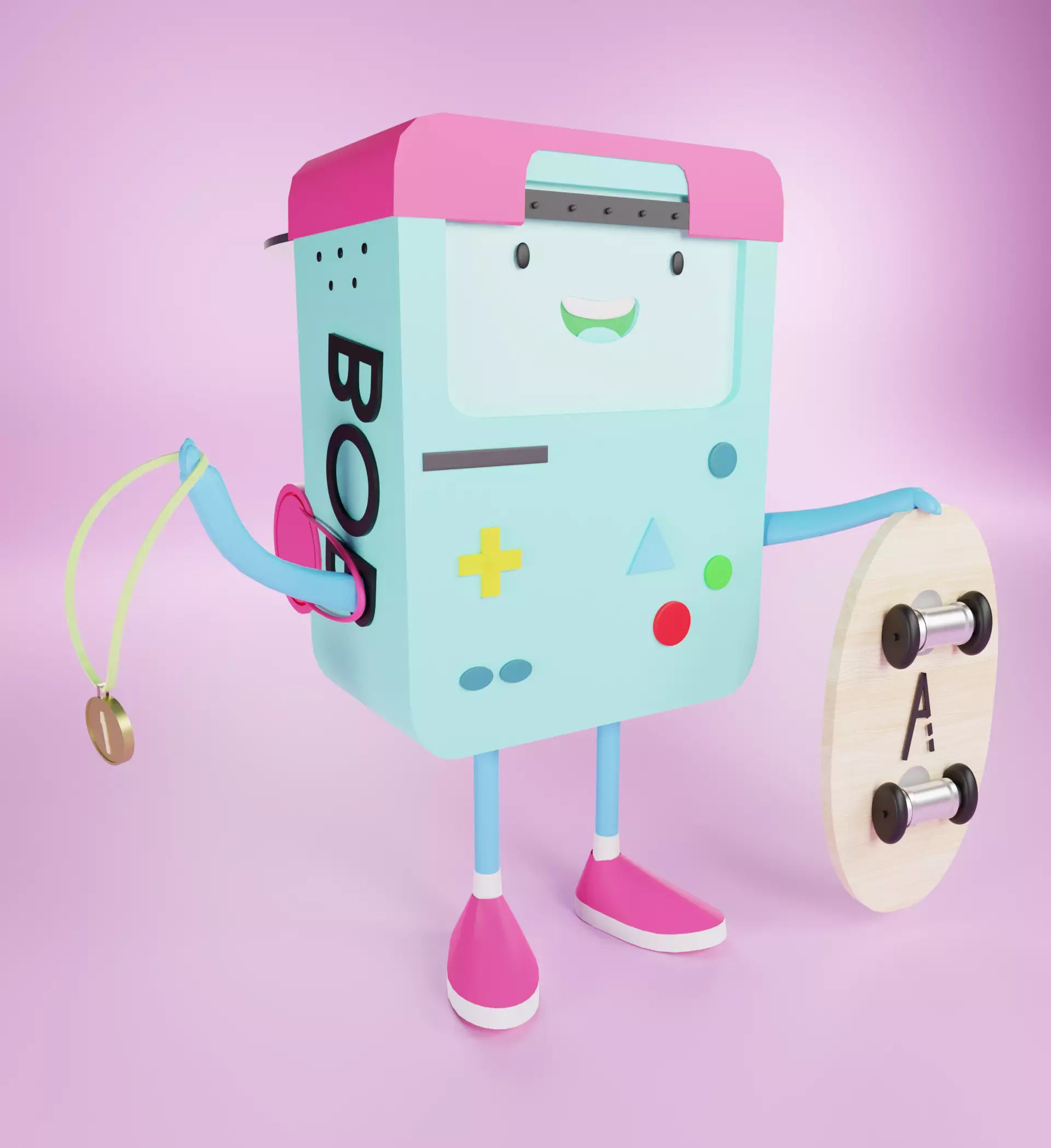 BOB BOY Low-poly 3D model_0