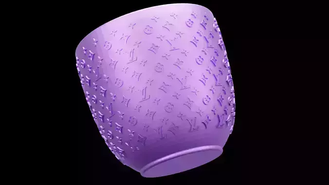 Louis Vuitton-Inspired Luxury Planter 3D Print Model Home Decor 3D print model Louis Vuitton-Inspired Luxury Planter 3D Print Model Home Decor 3D print model