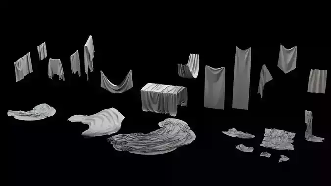  Fabrics 3D model