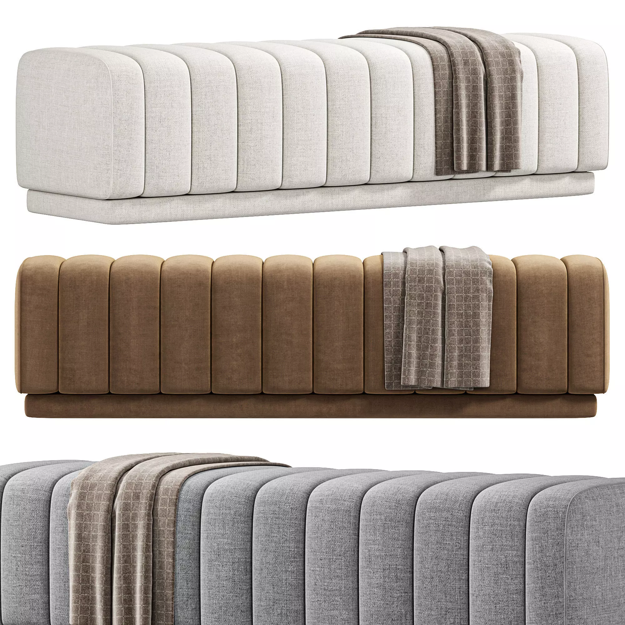 Berlin Bench 3D model_0