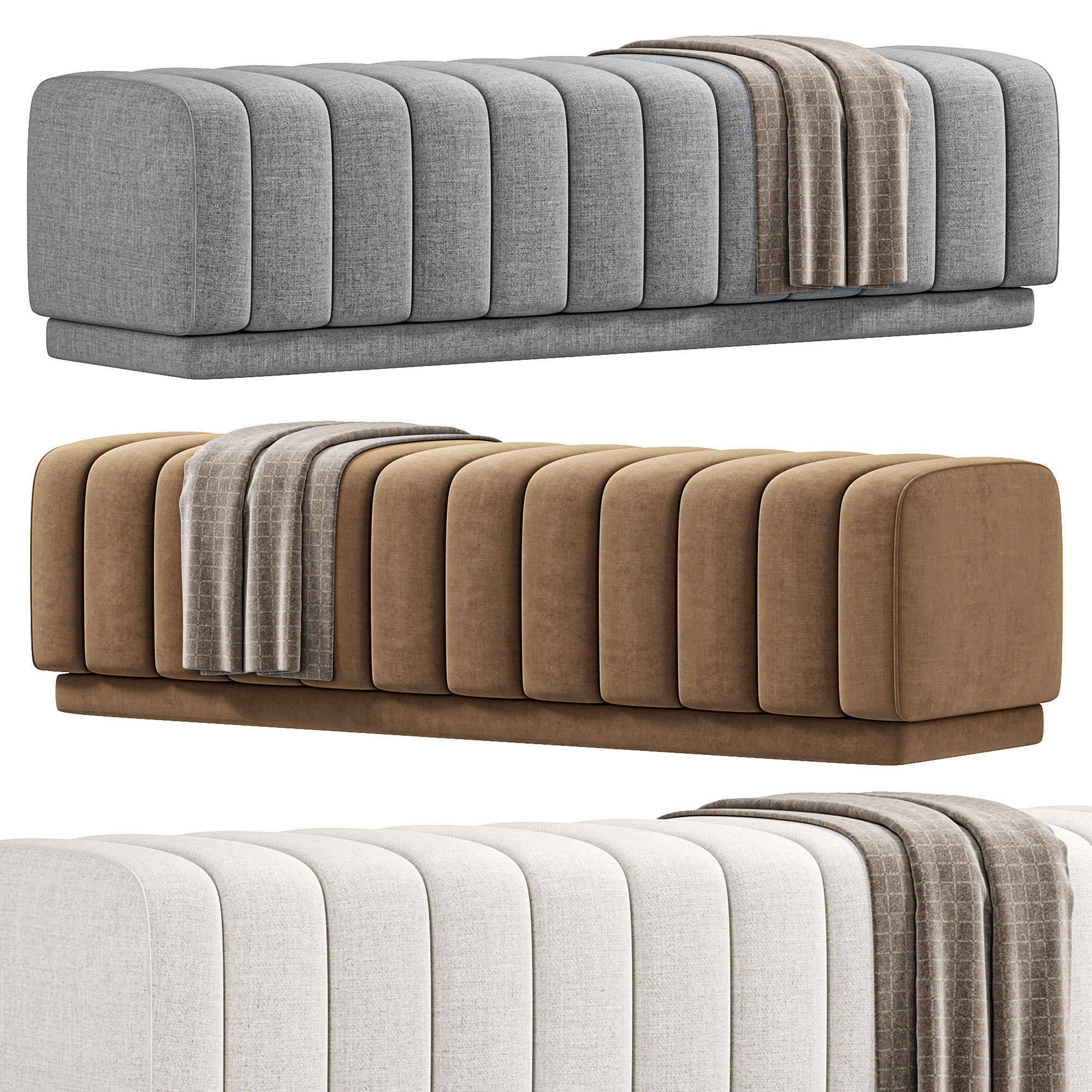 Berlin Bench 3D model_1