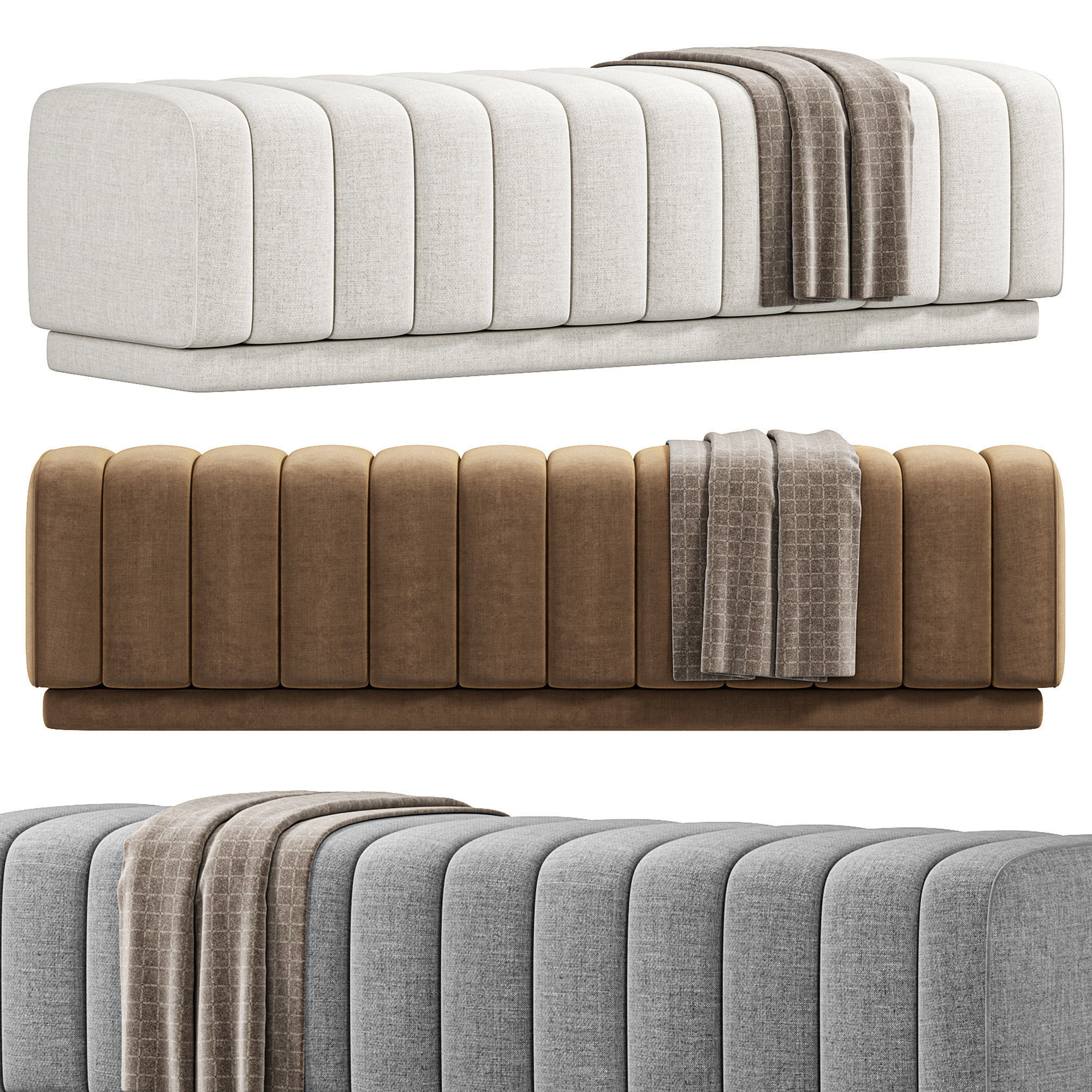 Berlin Bench 3D model_3