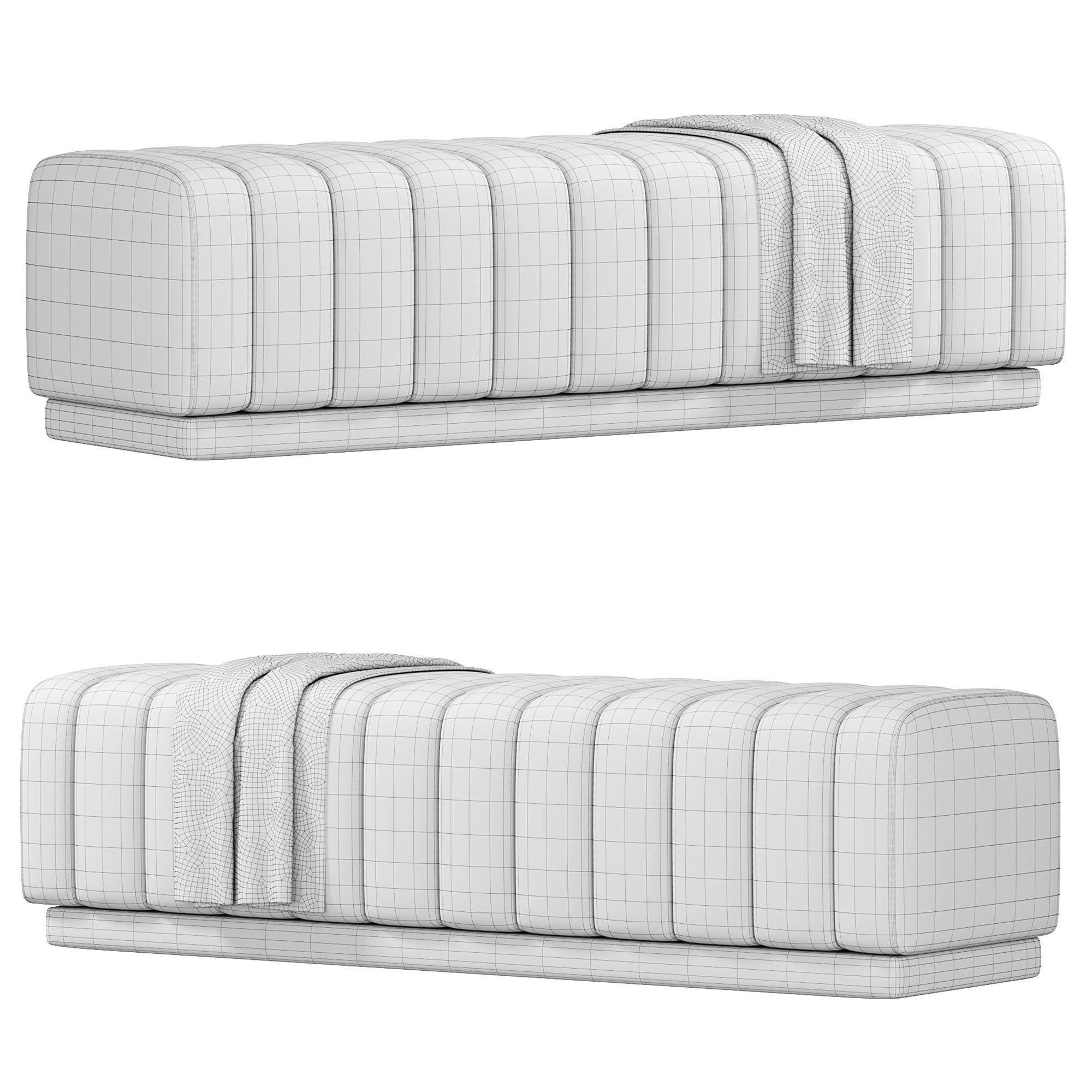 Berlin Bench 3D model_5