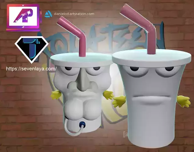 AquaTeen Master Shake 2 in 1 3D print model