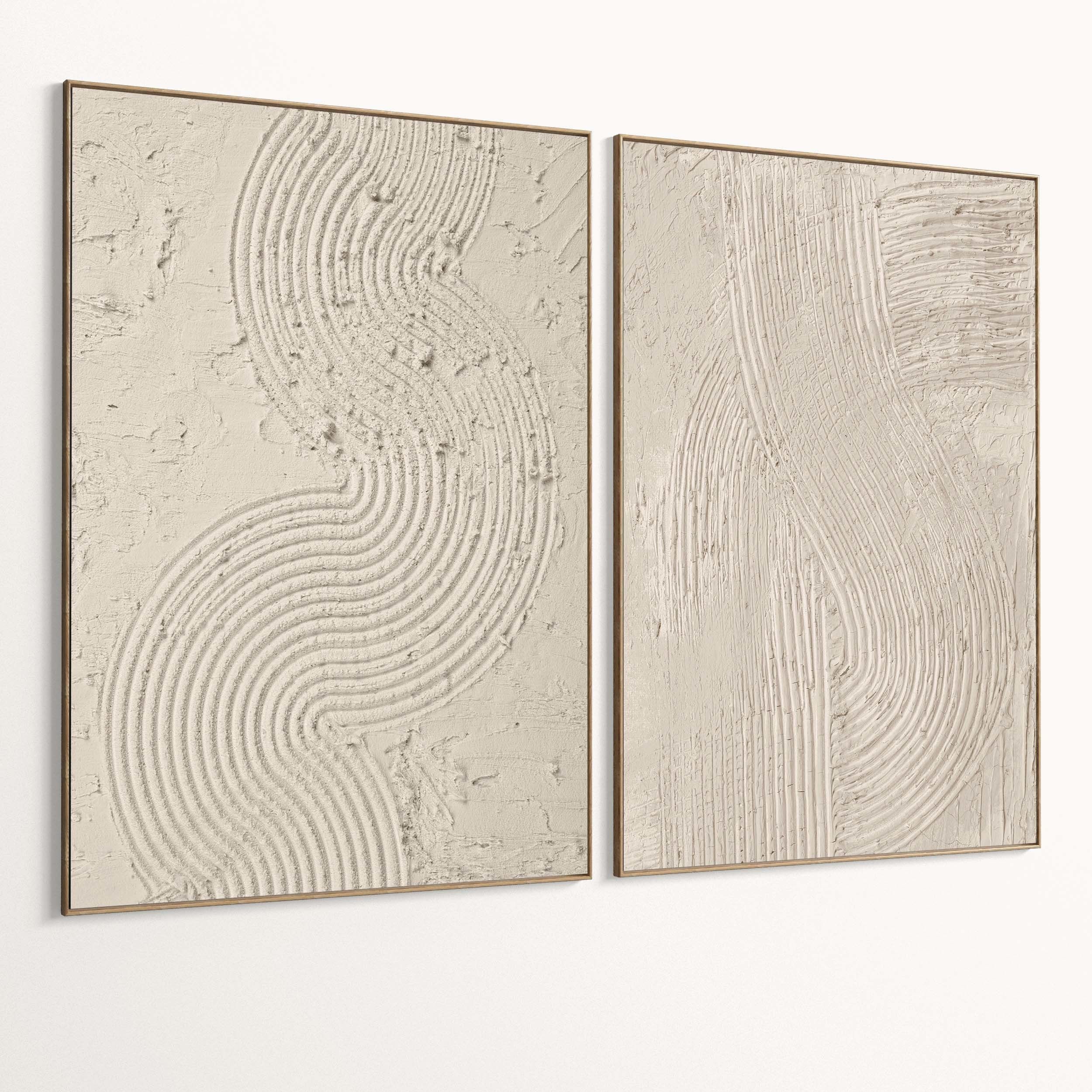 Plaster Two Photo Frame 453 Low-poly 3D model_1