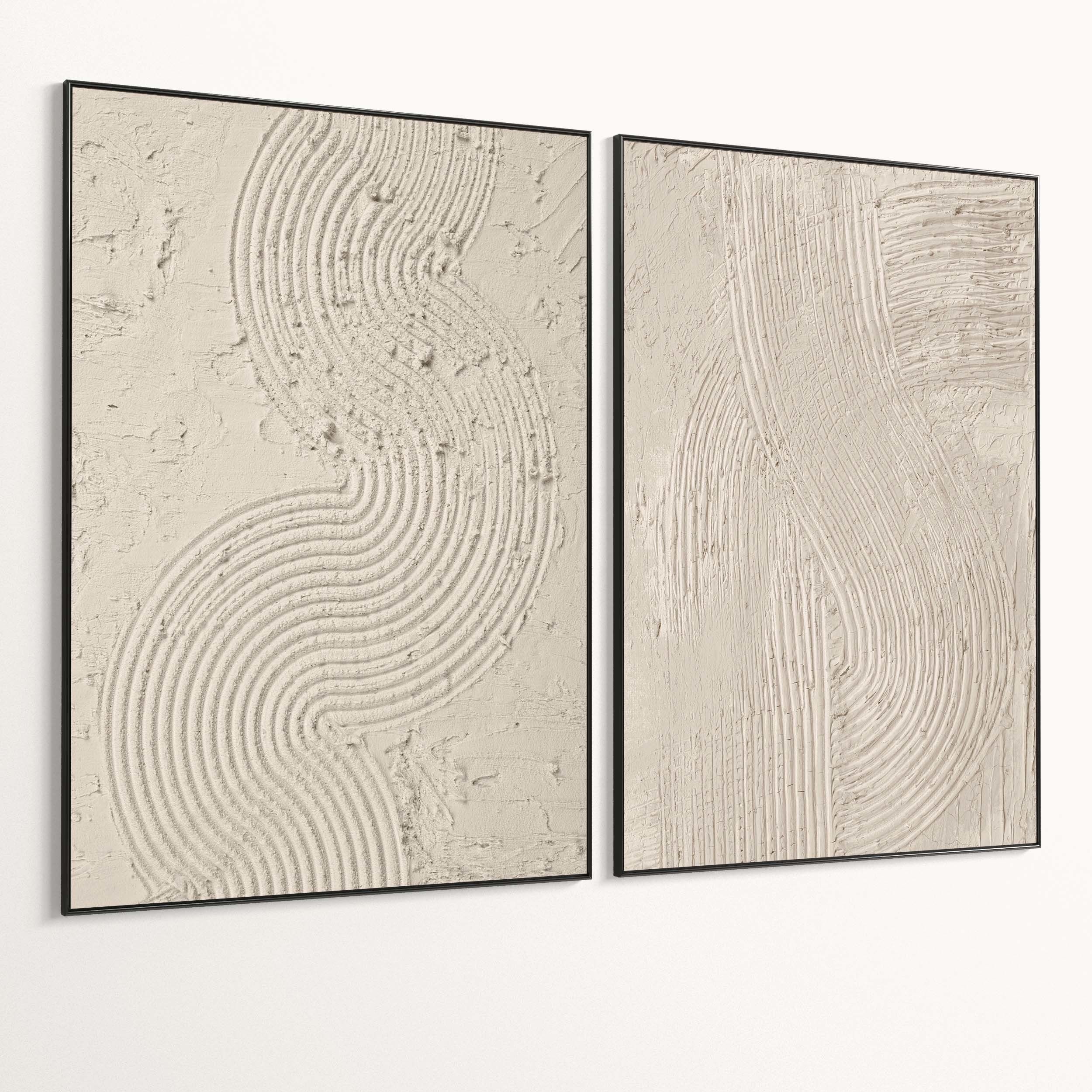 Plaster Two Photo Frame 453 Low-poly 3D model_5