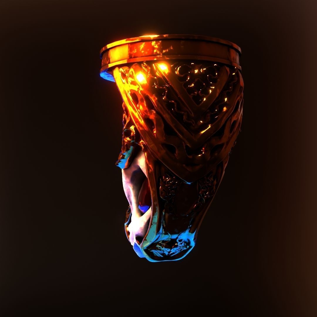God of War blades of chaos Hardened War Handles  3D model_6