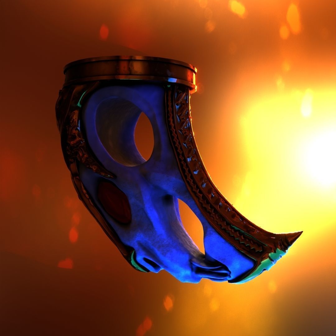 God of War blades of chaos Hardened War Handles  3D model_10