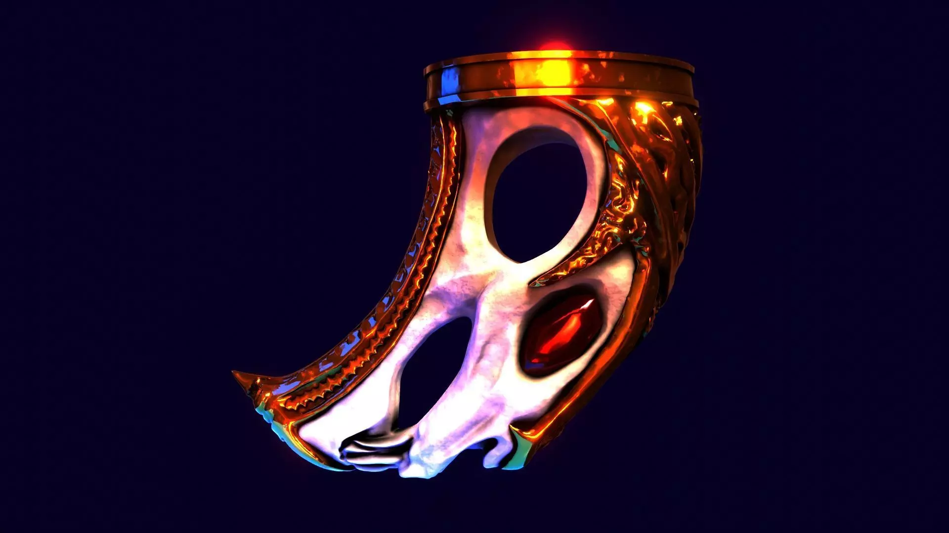 God of War blades of chaos Hardened War Handles  3D model_0